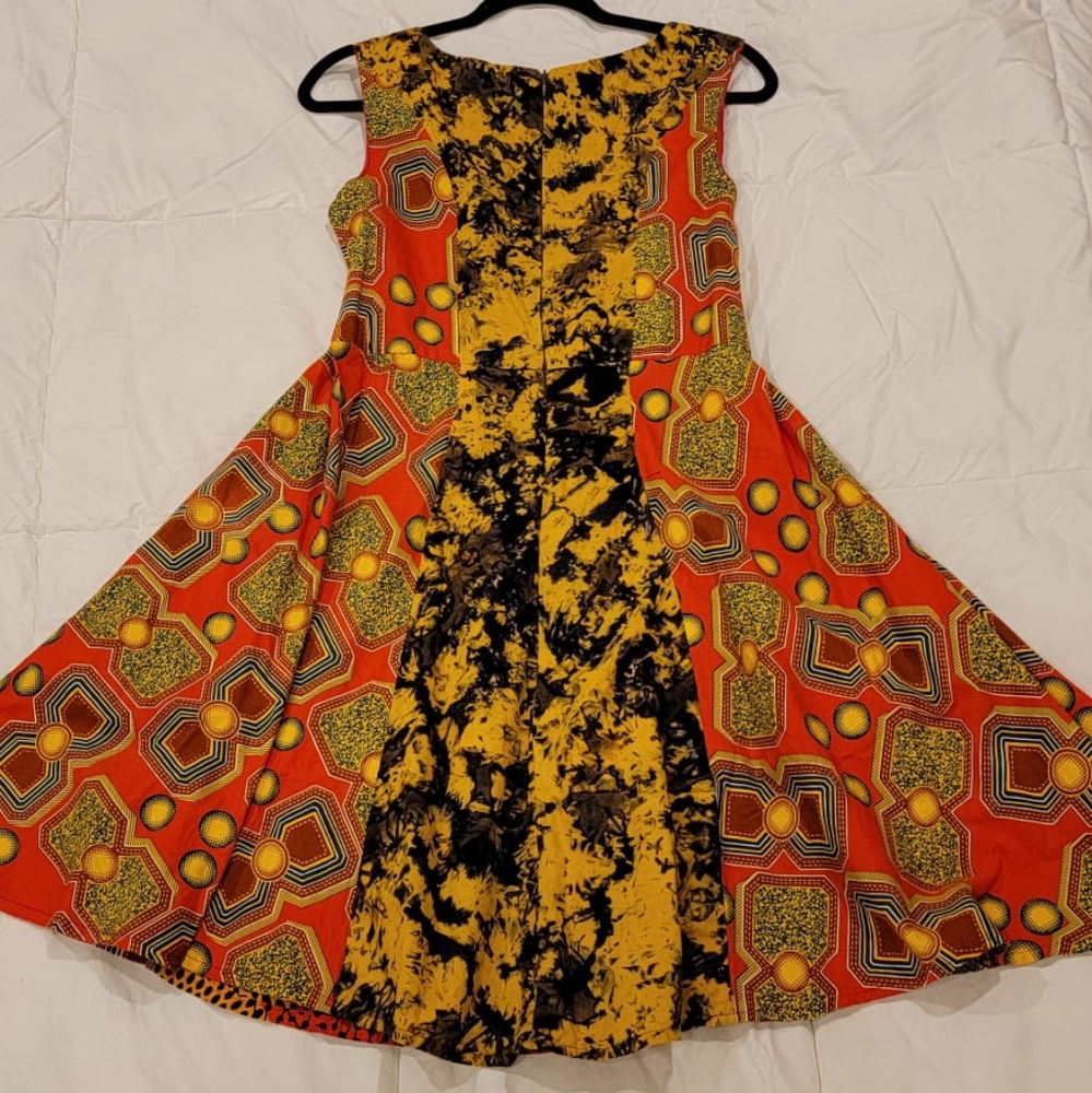African print dress